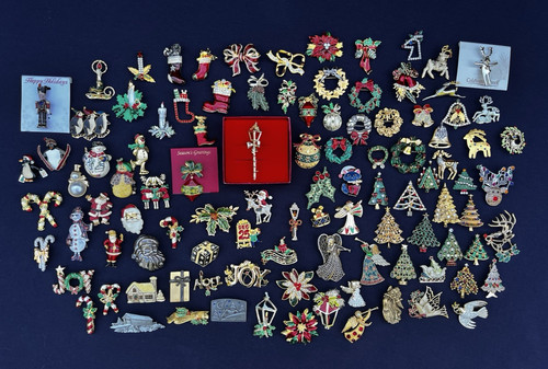 Christmas brooch lot all - lot,