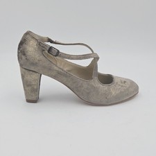 Chaussures Femme Anniel Taille 38 Décolleté Noir Platine Tissu 10LCD