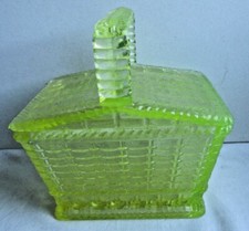 Panier osier Art Déco, boite