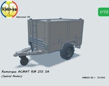 Remorque Saharienne ACMAT de type ALM RM 215 SA (atelier) - 1/72ème