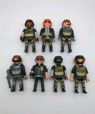 Playmobil Lot 8 Figurines SWAT Forces Spéciales Personnages Élite Police 