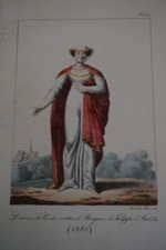 LITHO XIX COULEUR COSTUME