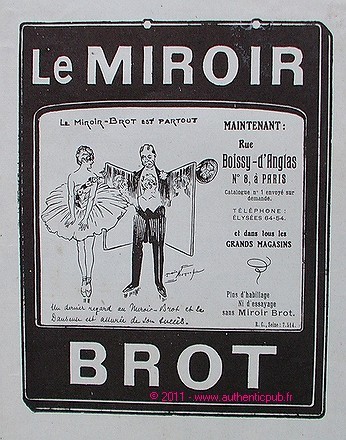 Publicite miroir brot danseuse - brot,