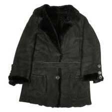 Manteau femme noir cuir - manteau, en