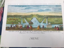 Menu de 1964 FRENCH LINE
