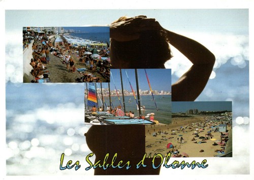 Femme seins nus aux sables - seins,