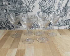6 ANCIENS VERRES A PIEDS DE