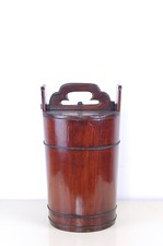 Antique Seau Avec Couvercle