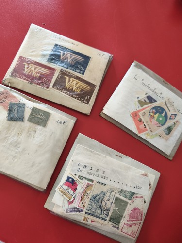Lot ancien timbres - , monde