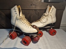 Vintage white roller skates - vintage,