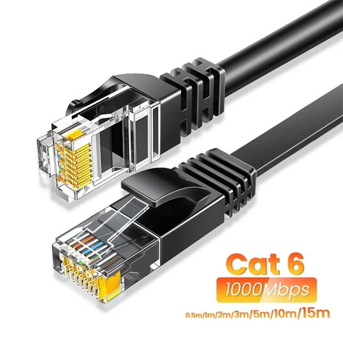 Câble ethernet rj45 cat6 plat - ethernet,