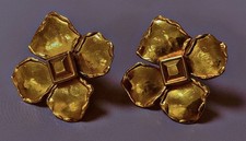 Vintage boucles d'oreilles Yves Saint Laurent YSL earrings
