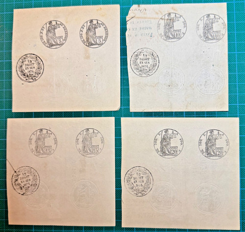 Lot timbres fiscaux droit - fiscaux,