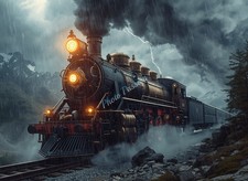 Photo A4 Train vapeur