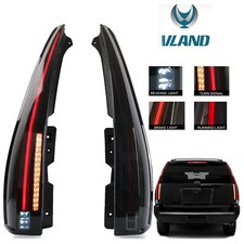 VLAND LED Feux arrière fumés pour Chevy Suburban 1500 Tahoe GMC Yukon 07-14 Pair