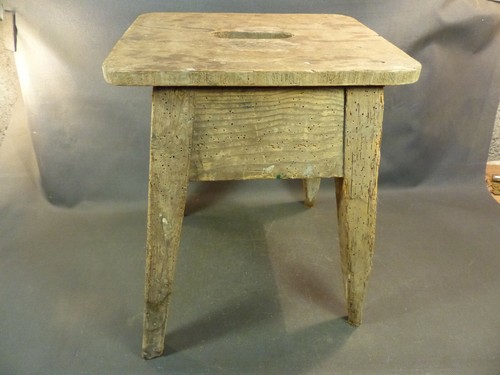 Ancien tabouret bois - ancien, en