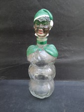 Bouteille a thème + bouchon Tête d'homme Meunier Hollandais ? hauteur 29 cms TBE