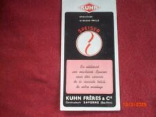 ANCIEN  DEPLIANT  PUBLICITAIRE   ENSILEUSE  HACHE PAILLE  SPEISER  KUHN