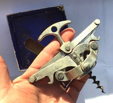 TIRE BOUCHON DEBOUCHTOUT MANCHE BRONZE  CORKSCREW CAVATAPPI KORKENZIEHER