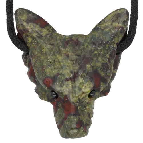 Pendentif tête loup - tête, en