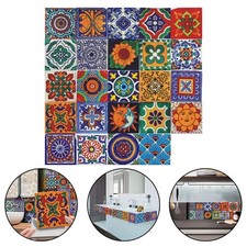 Stickers Muraux Mosaïque Carrelage Marocain Vintage Rétro Charm Matière Imper