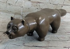 Fonte Bronze Botero Chat Art Statue Sculpture Moderne Abstrait Figurine Solde