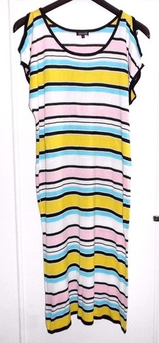 Jolie robe pull - , rayé