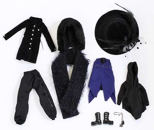 Nrfb outfit pullip black - outfit,