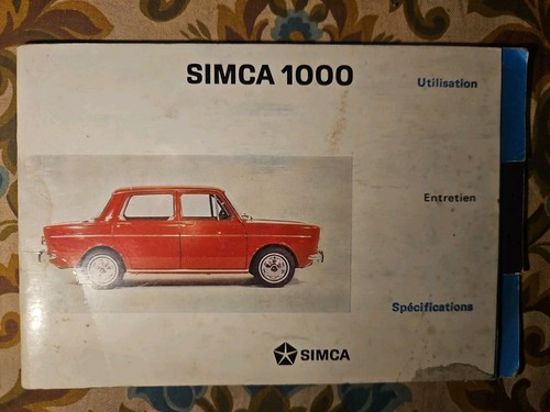 Simca 1000 utilisation - -,