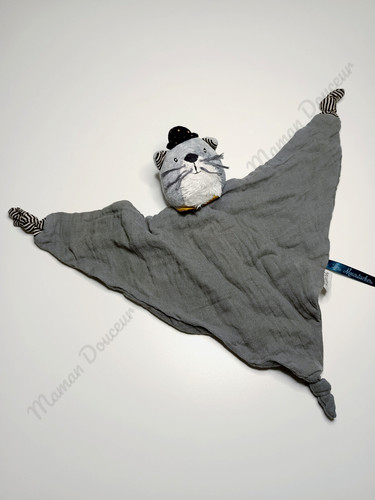 Doudou plat lange - doudou, chat