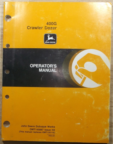 John deere 400g manuel - deere,
