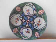Rare assiette ancienne Delft fin 17ème/18ème siècle. " 4 coeurs" .Poterie. "3 cloches"