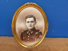 Ancien cadre photo ovale en