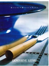 PUBLICITE ADVERTISING 1999 GENEVIEVE  LETHU  cuisine  table accessoires 10.3.13