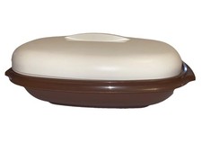 BOITE TUPPERWARE À ASPERGES OU LEGUMIER MICRO ONDE COUVERCLE ET PASSOIRE Chaud