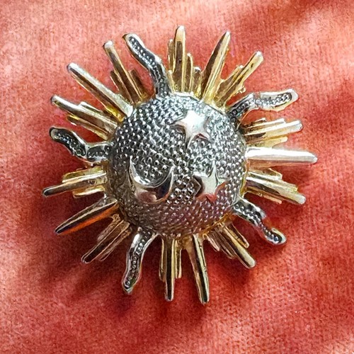 Bijou vintage broche - broche, soleil