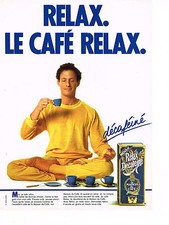PUBLICITE ADVERTISING 034   1983   MAISON DU CAFE     café déca   RELAX