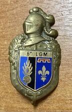 ANCIEN INSIGNE GENDARMERIE " 6ème LÉGION DE GENDARMERIE MOBILE "