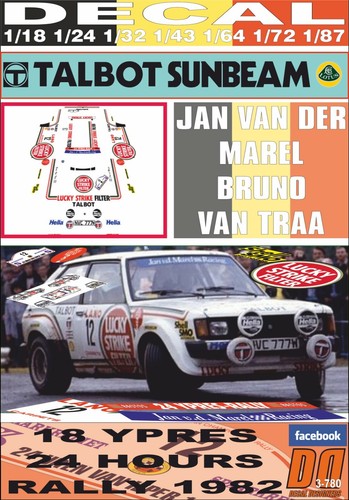 Decal talbot sunbeam - decal,
