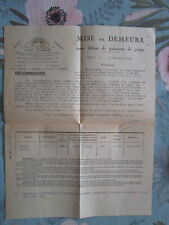 courier de mise en demeure assurances la paix cachet perlé lagorce 33 26/12/1953