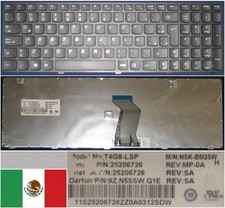 Clavier Qwerty Latino LENOVO Ideapad Z580 V580 NSK-B5QSW T4G8-LSP 9Z.N5SSW.Q1E