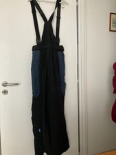 pantalon de ski DECATHLON TL noir/gris longueur 108cm+bretelles réglables