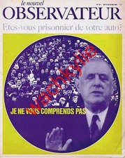 Le nouvel observateur n°131 du 15/05/1967 de Gaulle Evguénia Guinzbourg