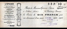 PARIS (I°) IMPRIMERIE "ANNUAIRE DE L'EPICERIE FRANCAISE / L'EPICIER" en 1912