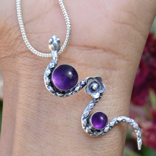Collier pendentif améthyste