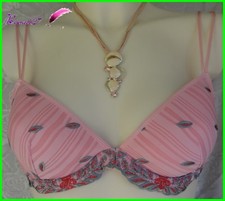 Soutien Gorge MIRIALE Couleur Rose Feuille verte  T 85B A 105D  FR - AA31