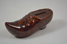 ANCIENNE TIRELIRE A CASSER EN TERRE CUITE - SABOT - CHAUSSURE