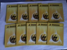 LOT 10 CARTES CARDS POKEMON SET DE BASE ENERGIE " ELECTRIK " WIZARDS 1999