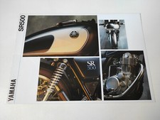 Yamaha SR 500 de 1992 Prospectus Catalogue Brochure Moto