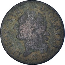[#1061830] Monnaie, France, Louis XVI, 1/2 Sol ou 1/2 sou, 1/2 Sol, 1785, Bayonn